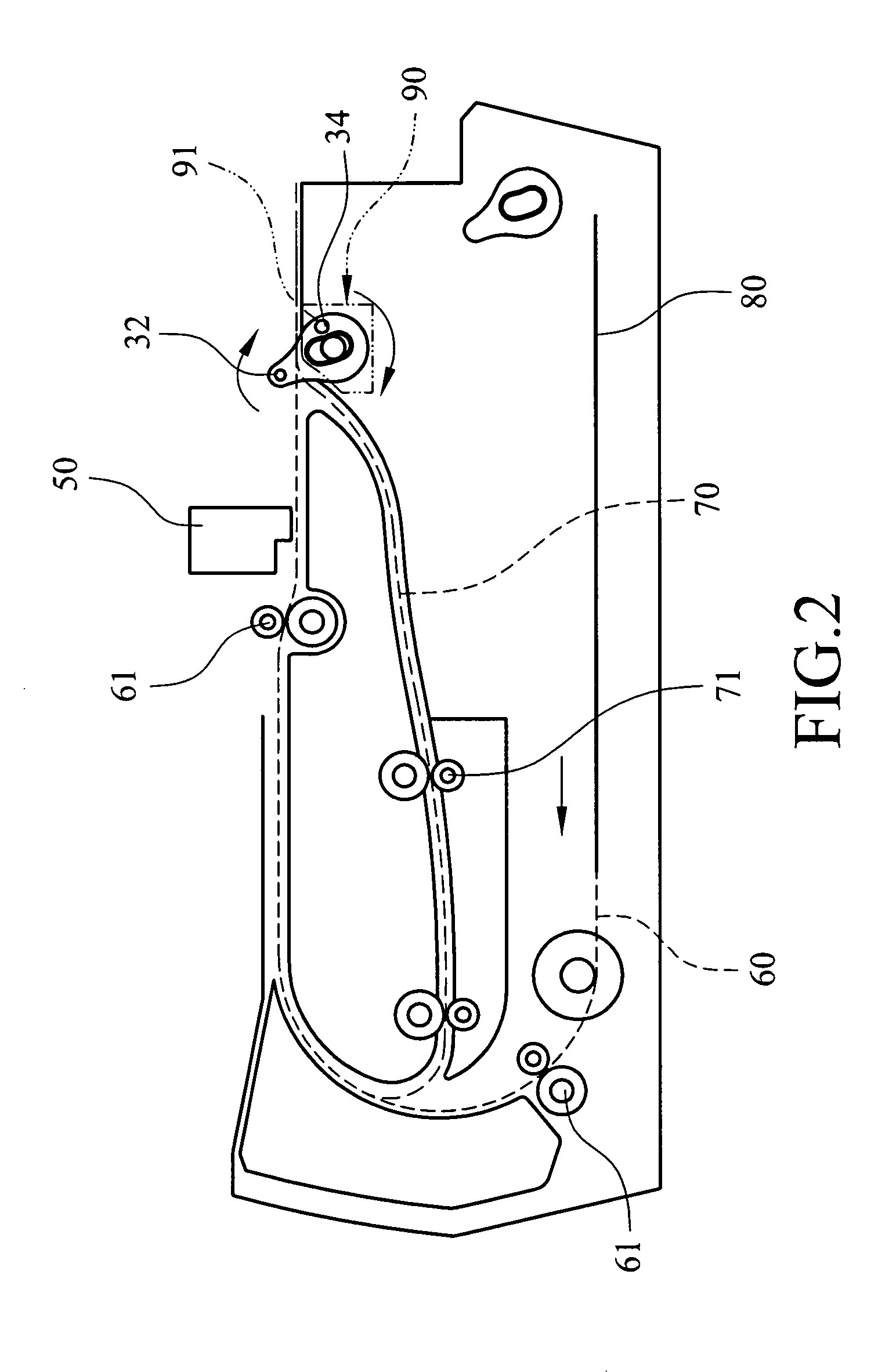 Paper conveying apparatus and method for flipping paper