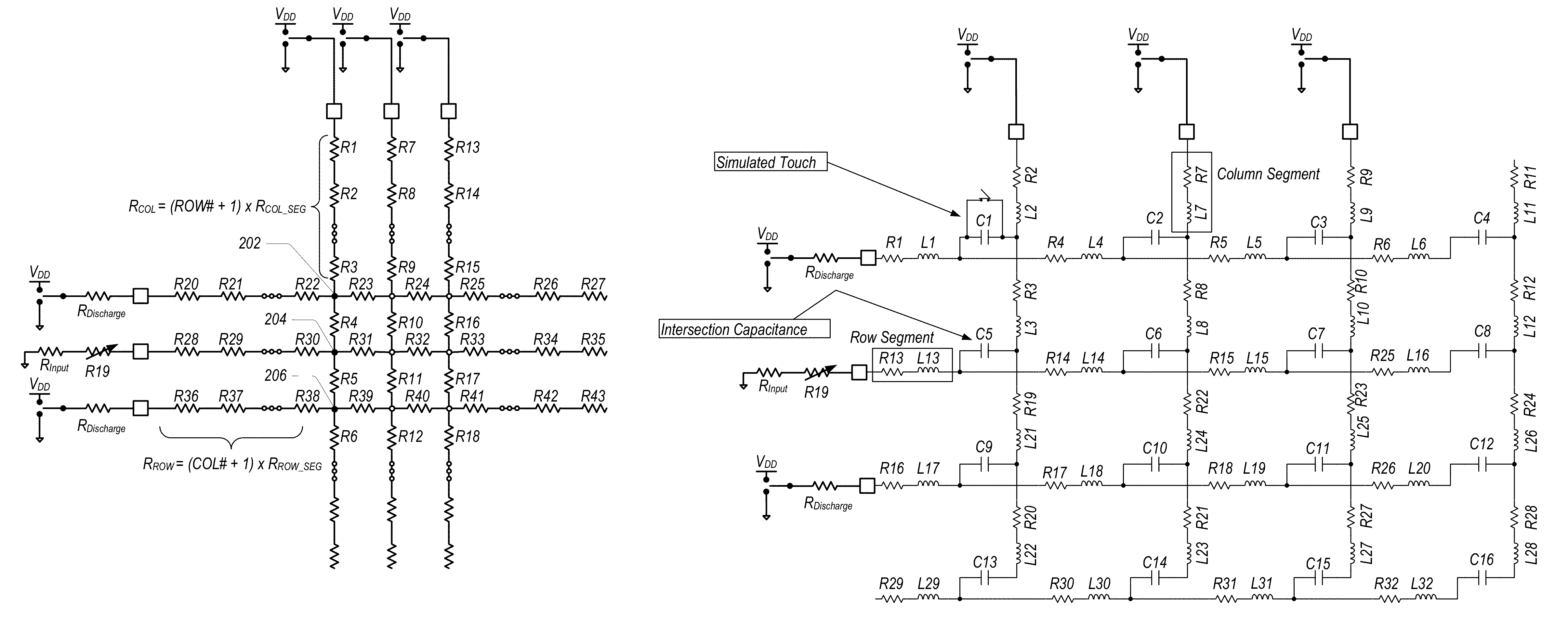 Resistive touch panel with improved termination