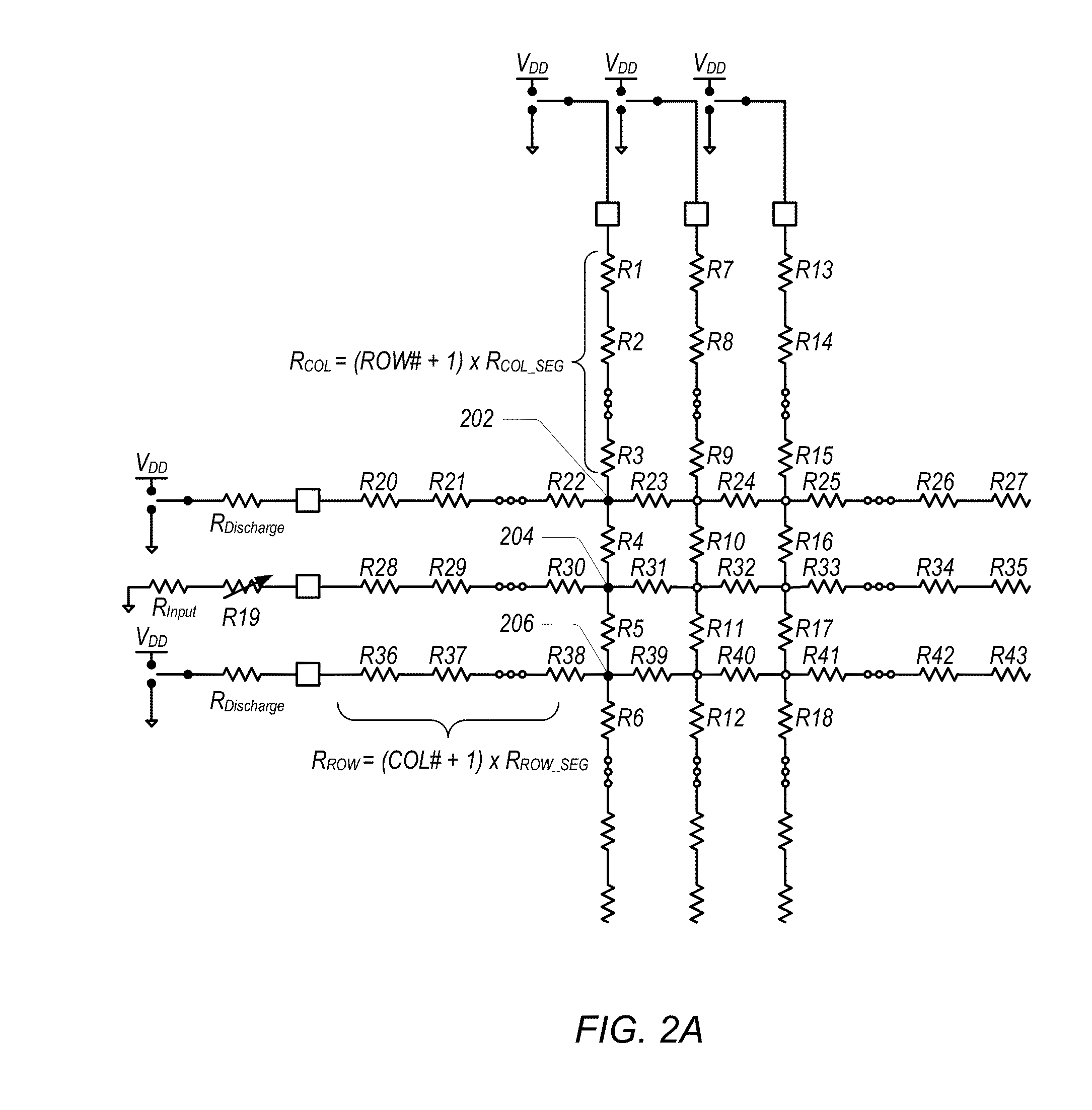 Resistive touch panel with improved termination