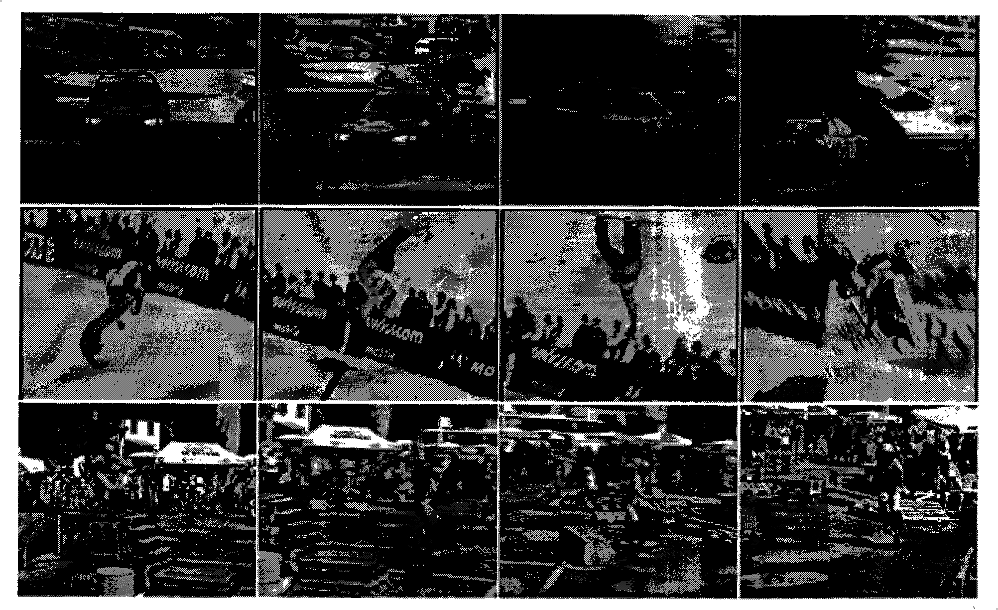 Method for automatically detecting obvious object sequence in video based on learning