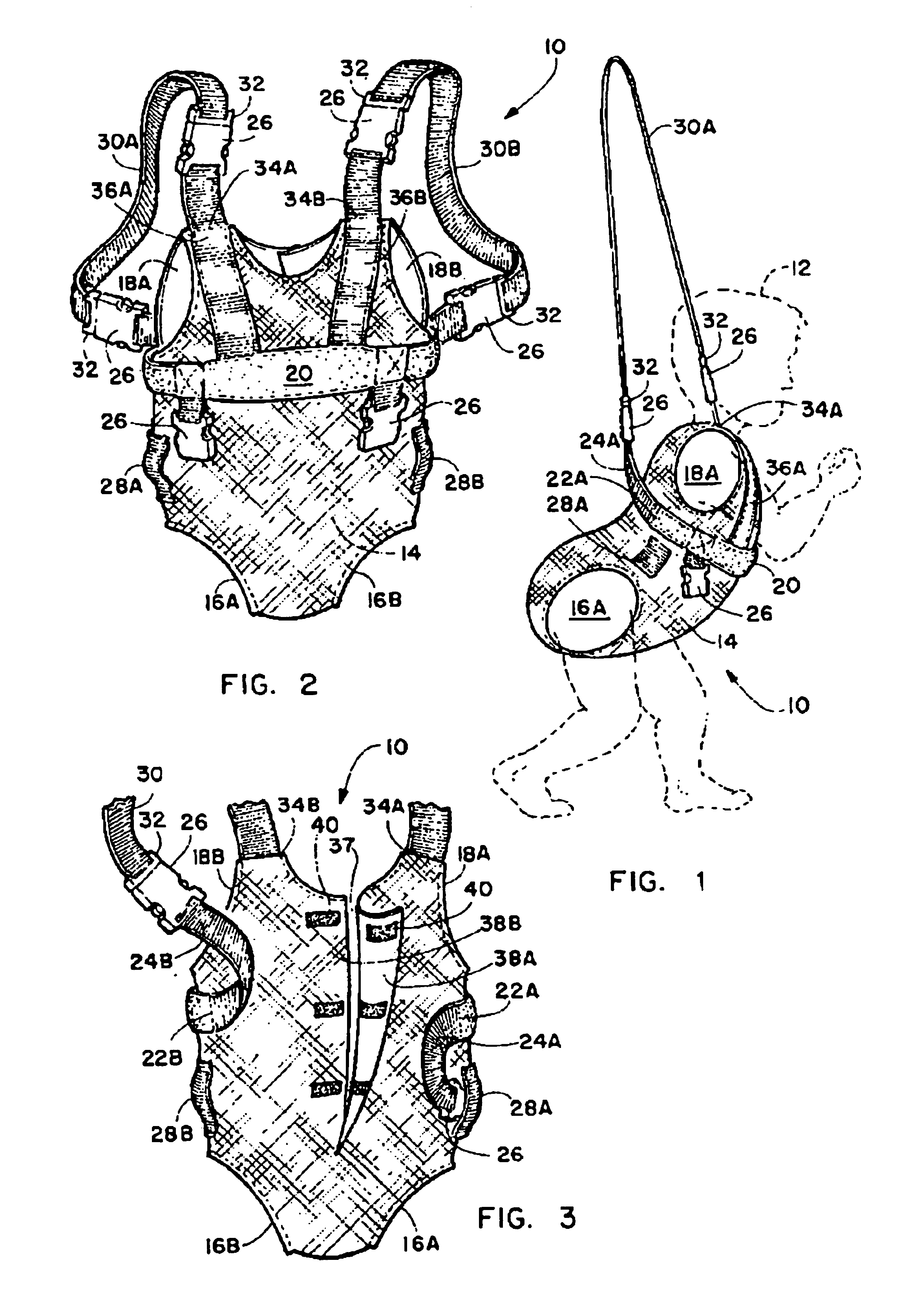 Infant walking trainer and carrier garment