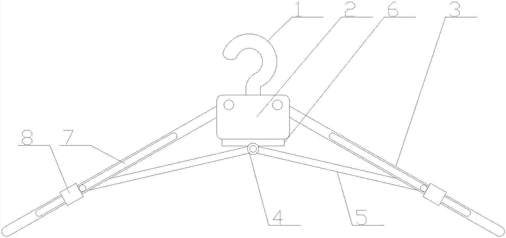 Foldable clothes hanger