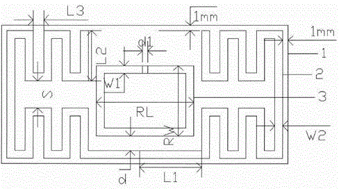 Inductive coupling type equally-spaced bending dipole RFID (Radio Frequency Identification) tag antenna