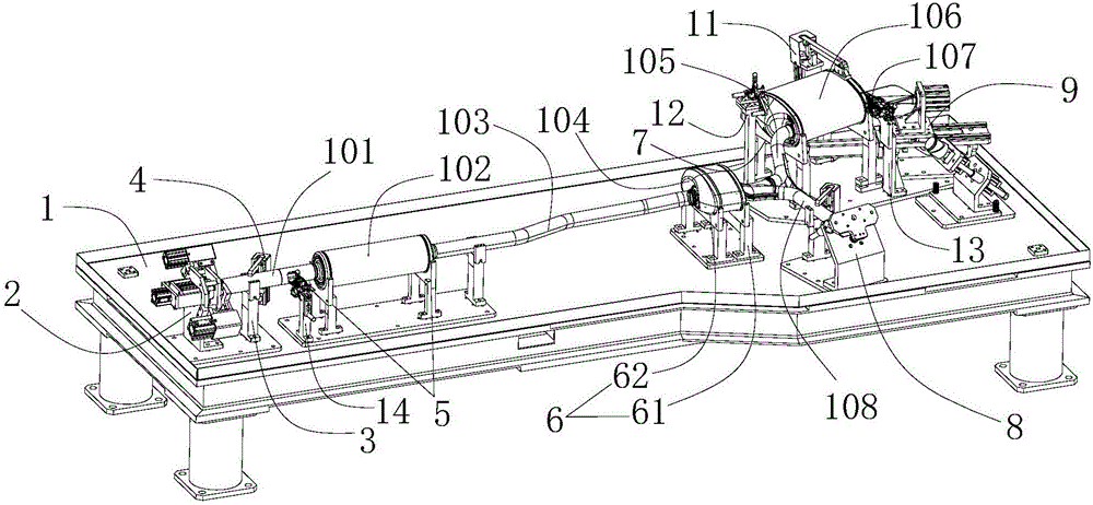 Clamping device for automobile muffler