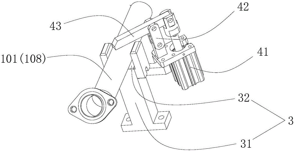 Clamping device for automobile muffler