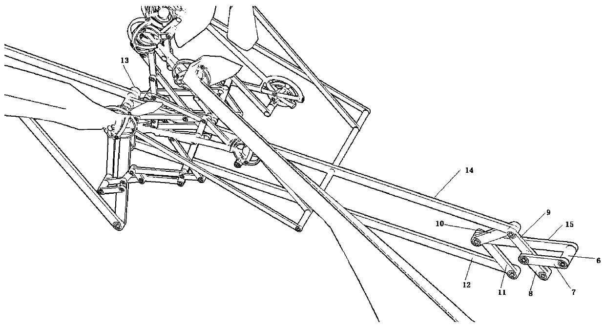 Bionic flapping wing aircraft based on difference frequency and offset amplitude