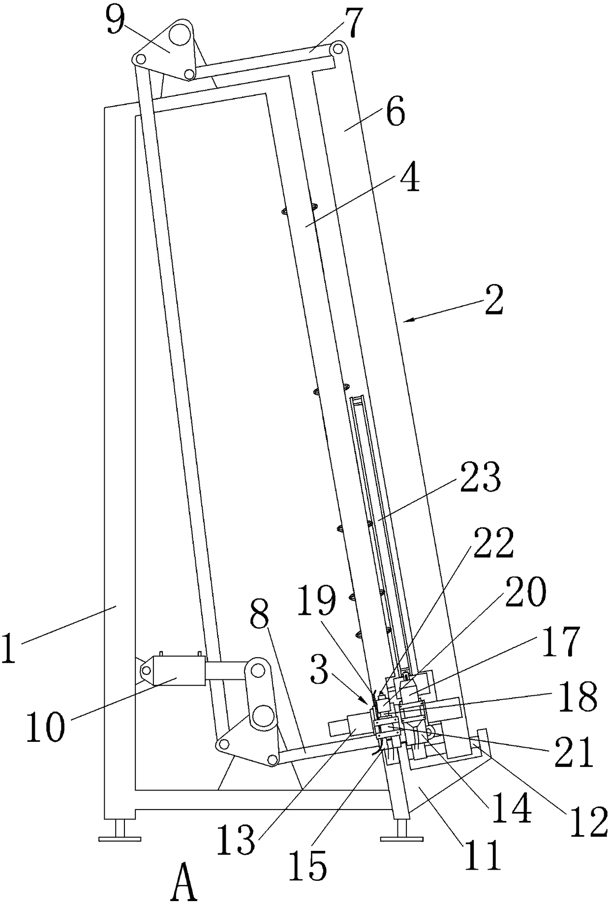 Hollow glass glue injection and sheet combining all-in-one machine