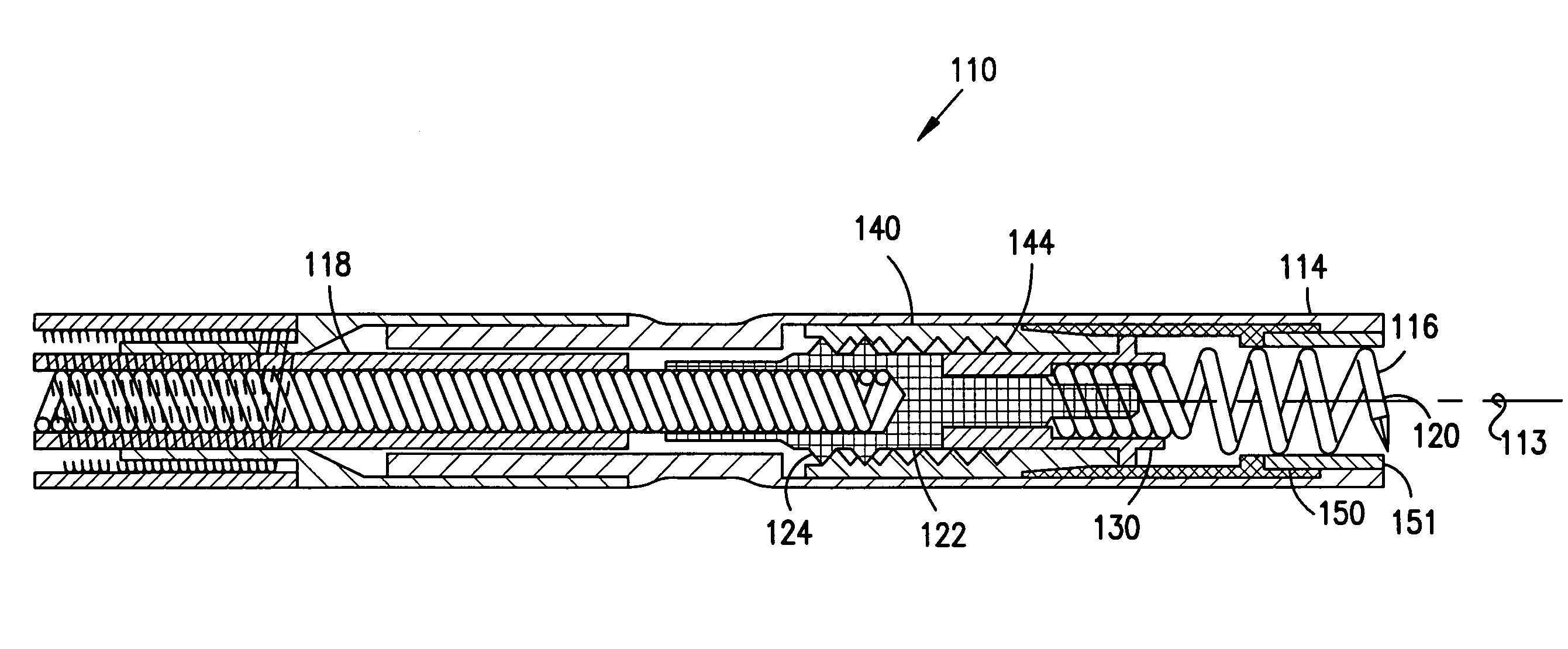 Lead with terminal connector assembly