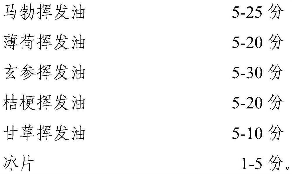 Traditional Chinese medicine volatile oil composition, preparation thereof, and preparing method and application of preparation