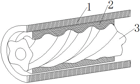 Screw drilling tool stator manufactured by using FEP and modified FEP applied to stator