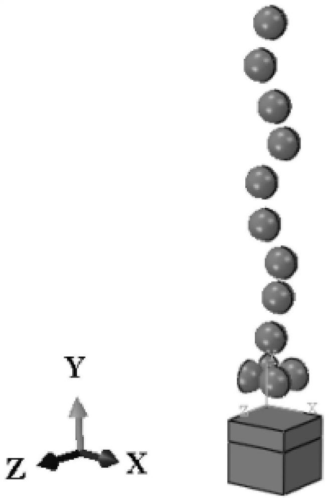 Numerical simulation method for prestressed shot blasting forming of ribbed wallboard