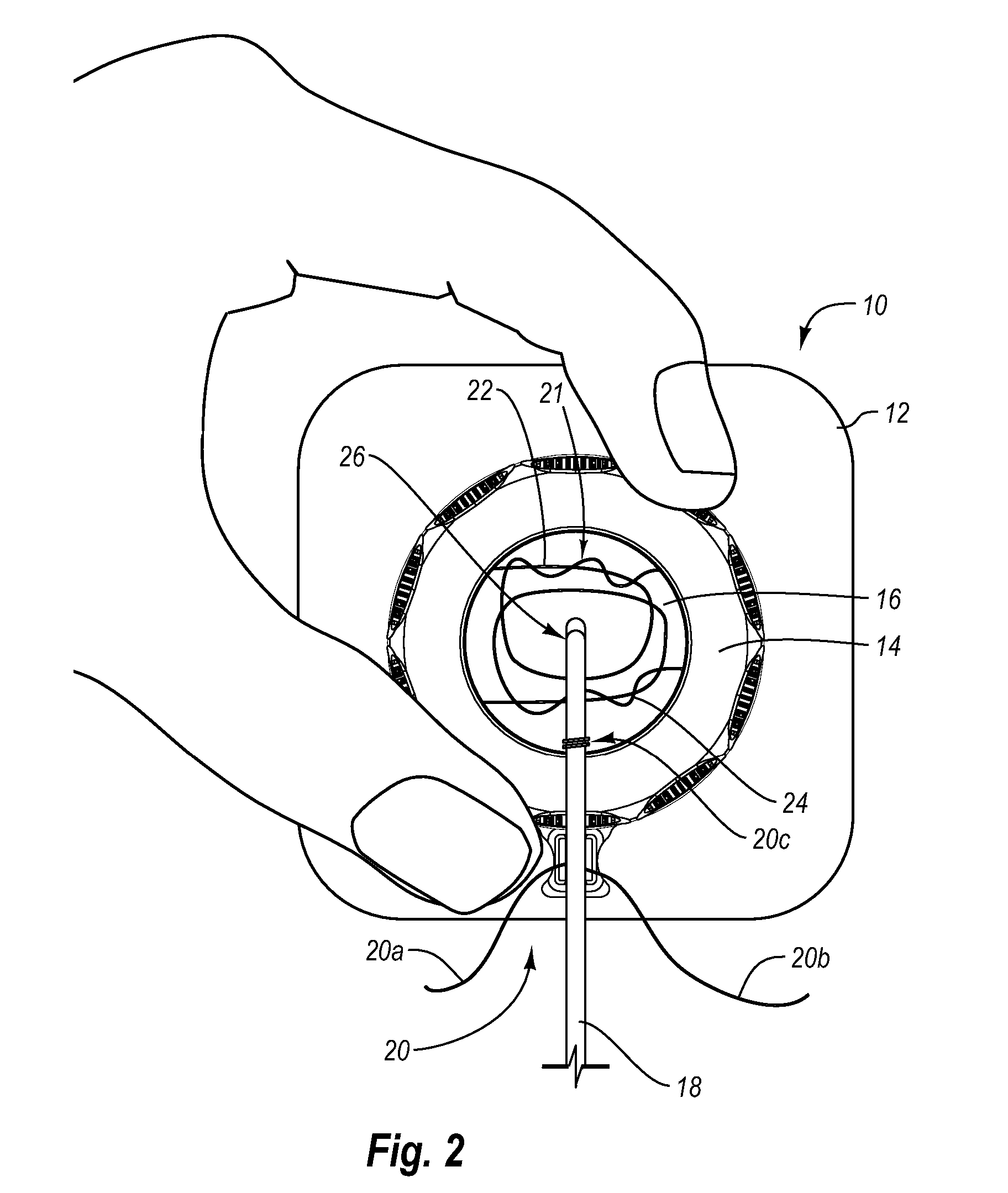 Self suturing anchor device