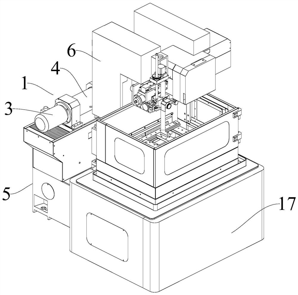 Medium-speed wire cutting machine capable of fast threading