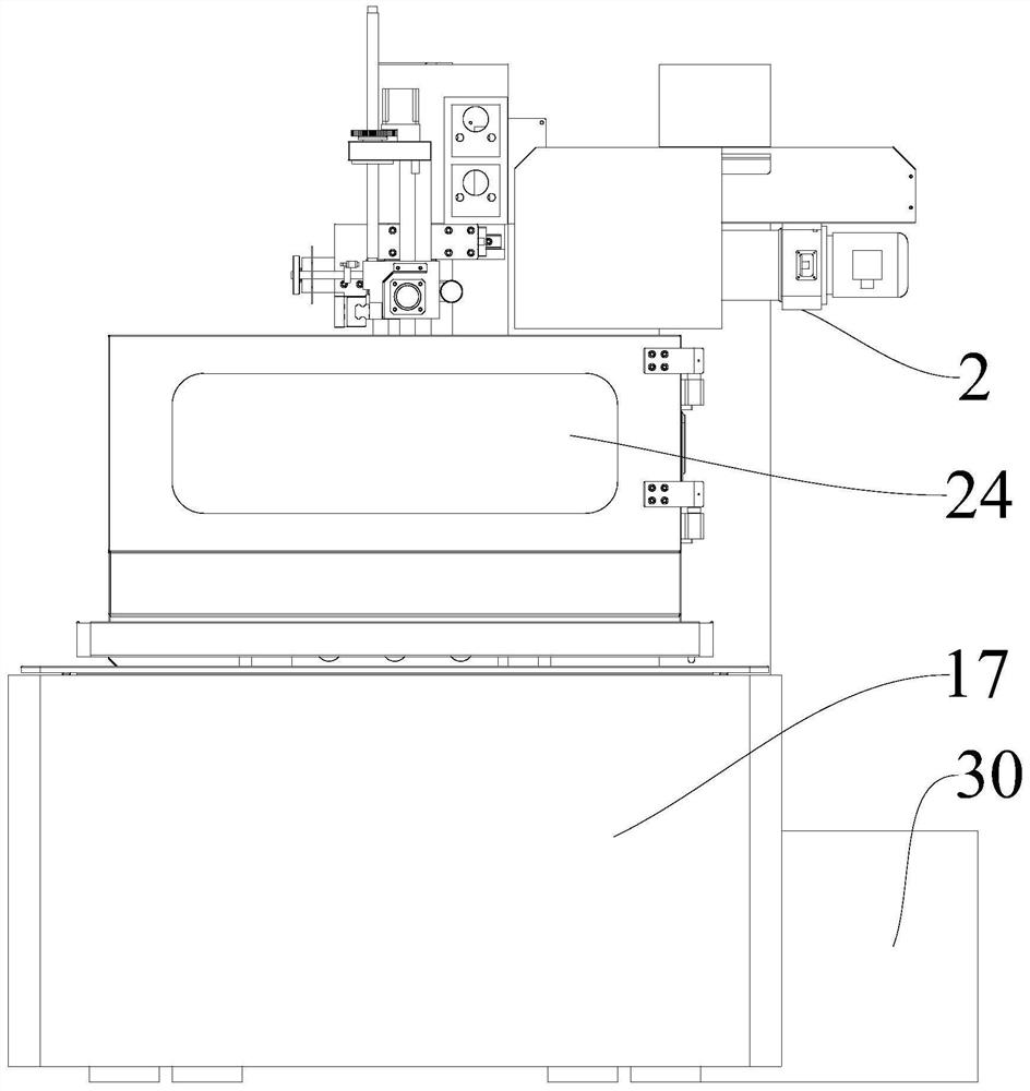 Medium-speed wire cutting machine capable of fast threading