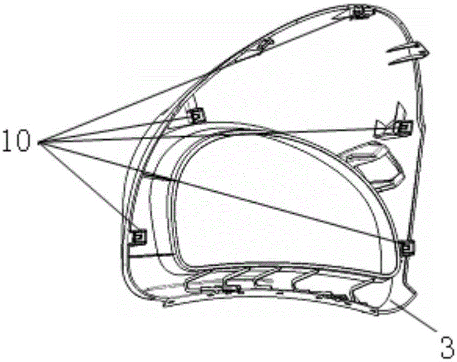 Segmented automobile instrument board and assembly method thereof