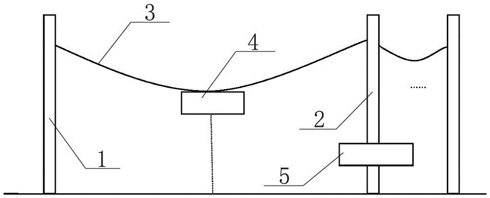 Monitoring device of electric transmission line sag