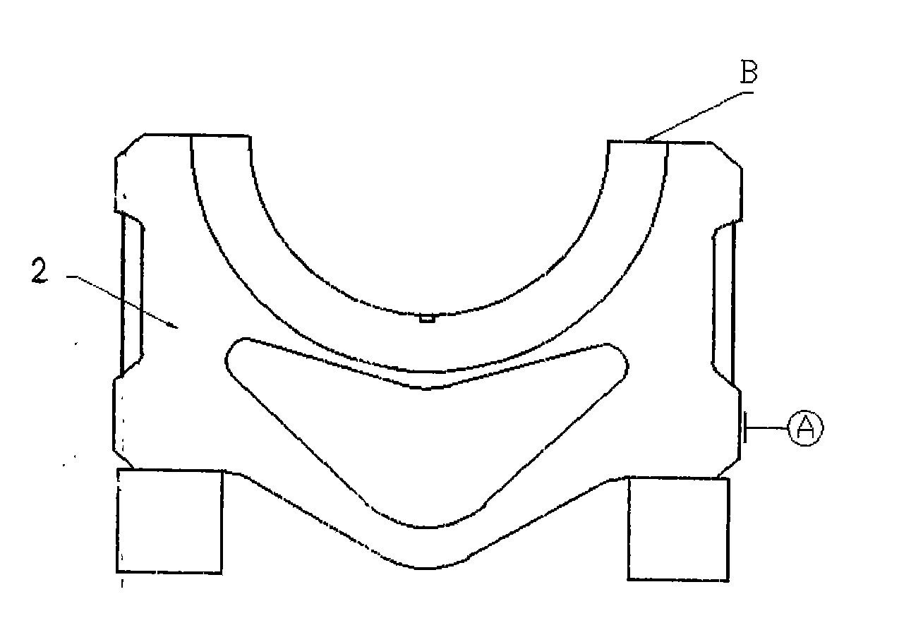 Method for repairing and processing bearing hole of main bearing cap of diesel engine body of diesel locomotive