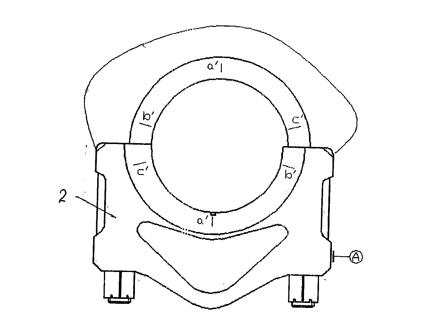 Method for repairing and processing bearing hole of main bearing cap of diesel engine body of diesel locomotive