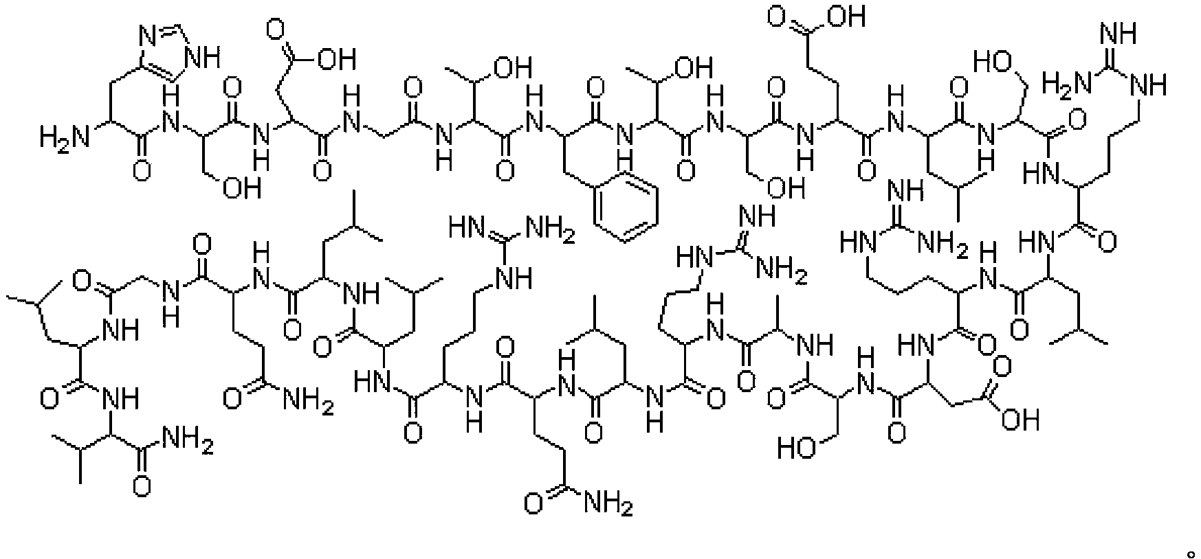 Solid phase method of secretin