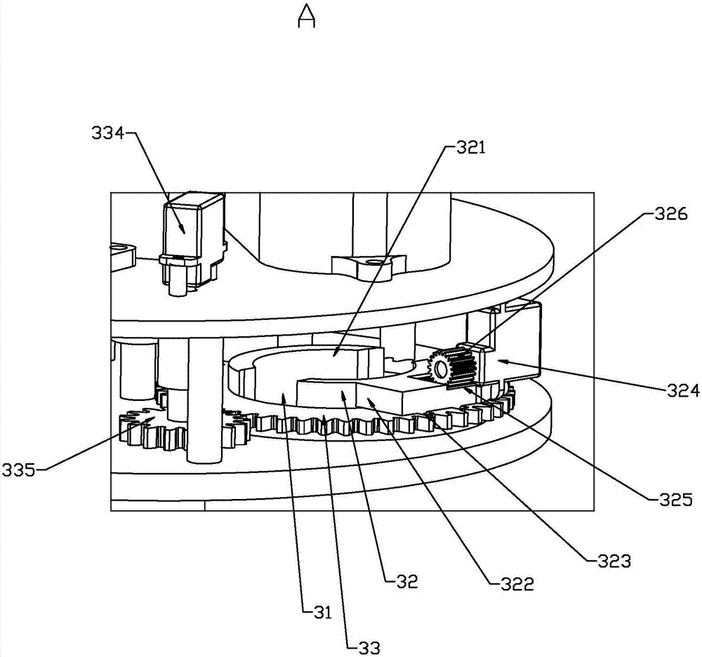 Station switching device of full-automatic intelligent milk powder mixing machine