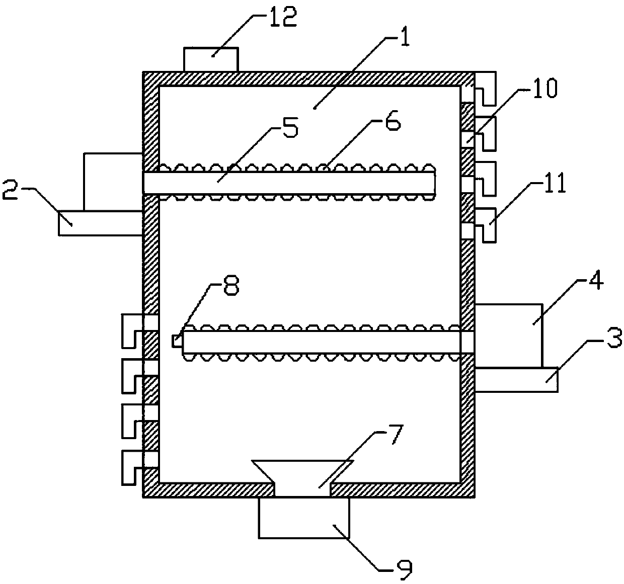 Electrical panel cabinet convenient for cleaning internal dust