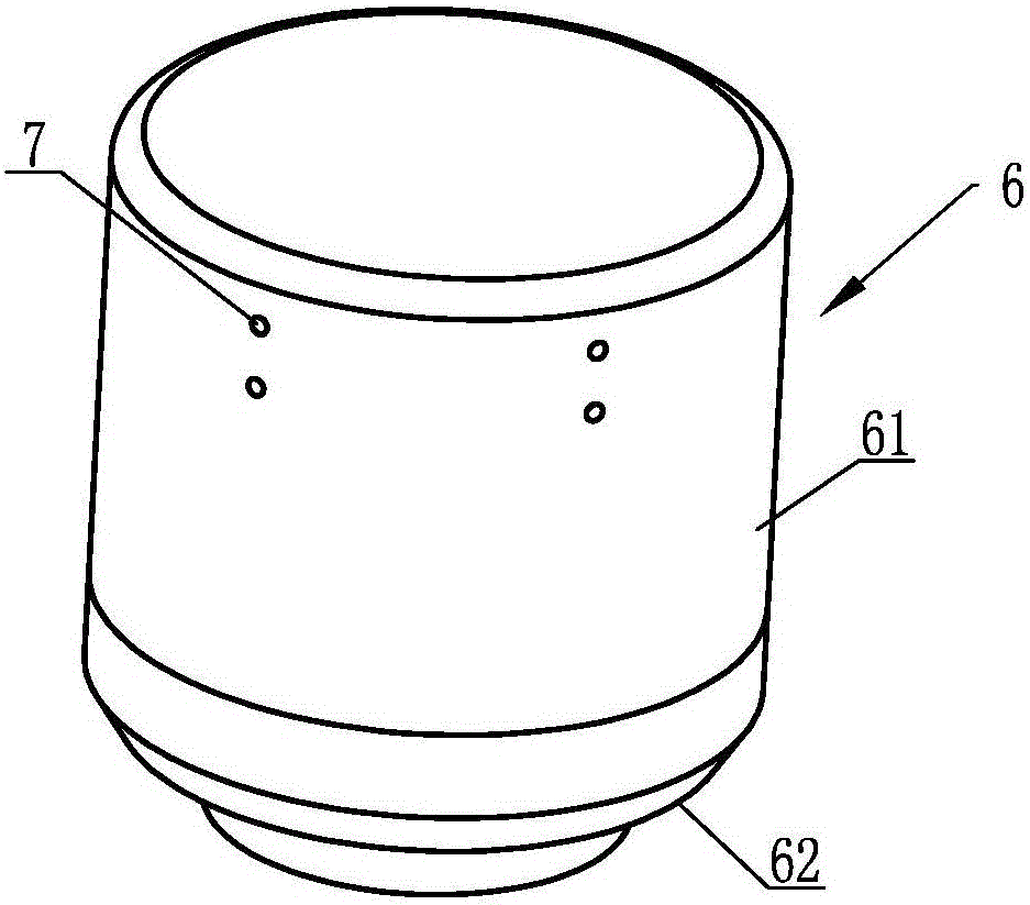 Colliding condensation type oil-gas separator for natural gas engine