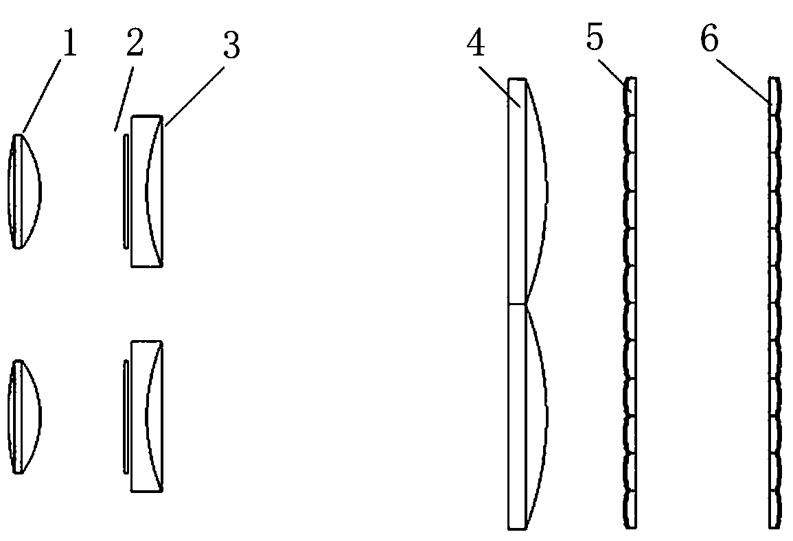 Fly's-eye lens-based laser display shimming shaping device