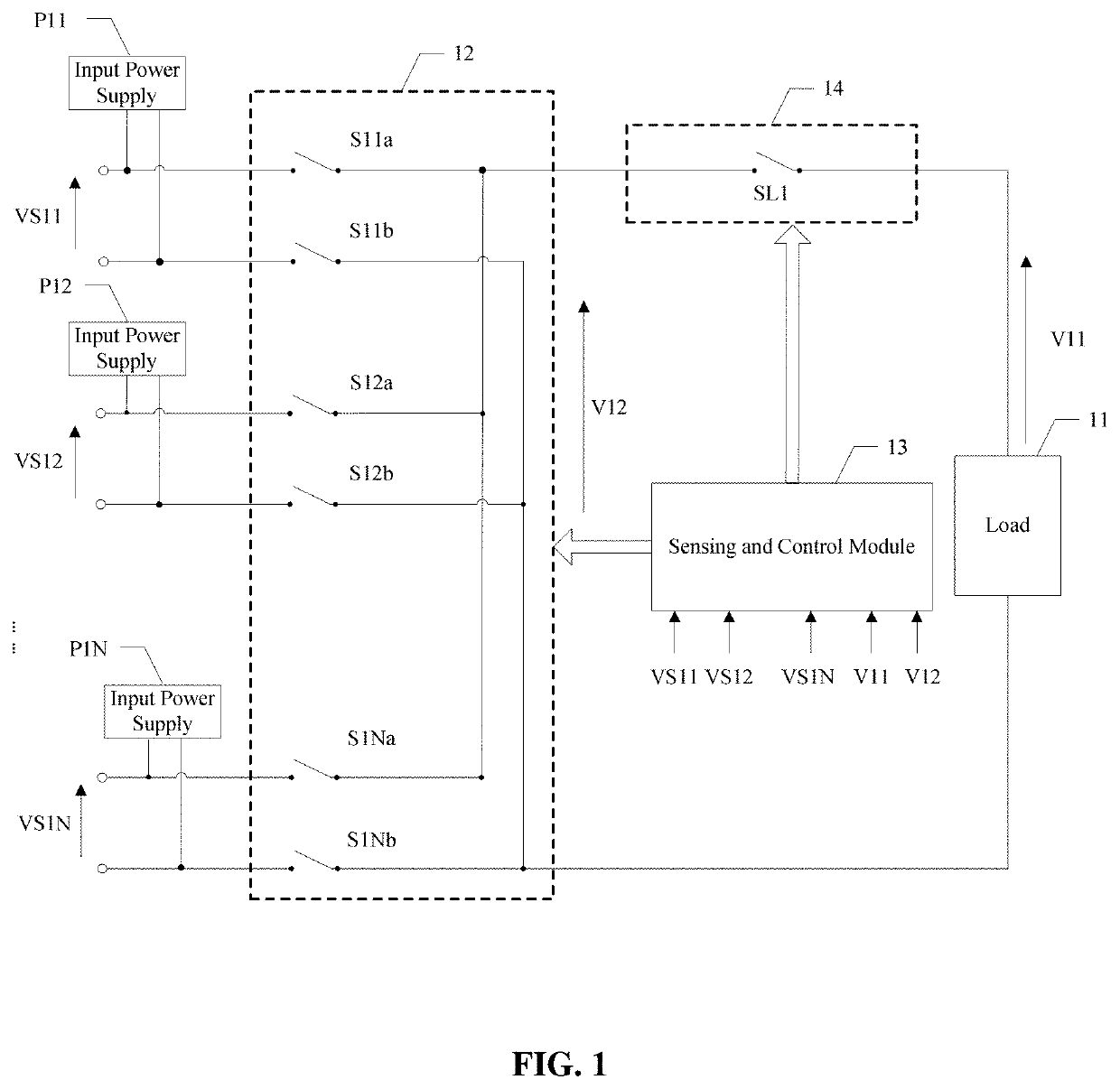 Input power supply selection circuit