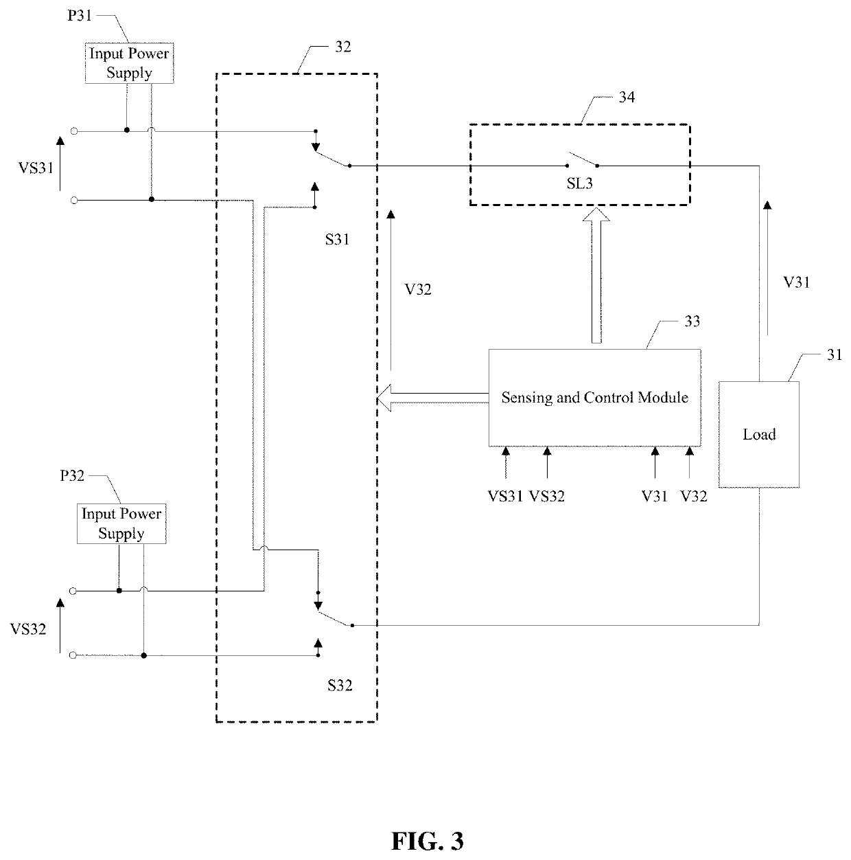 Input power supply selection circuit