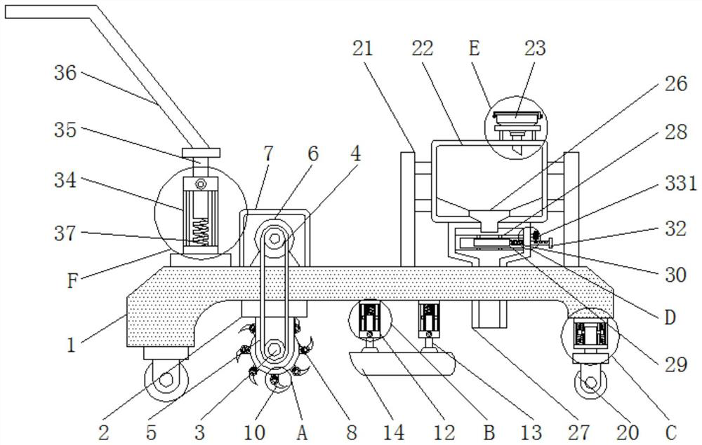 A garden planting soil cultivating tool