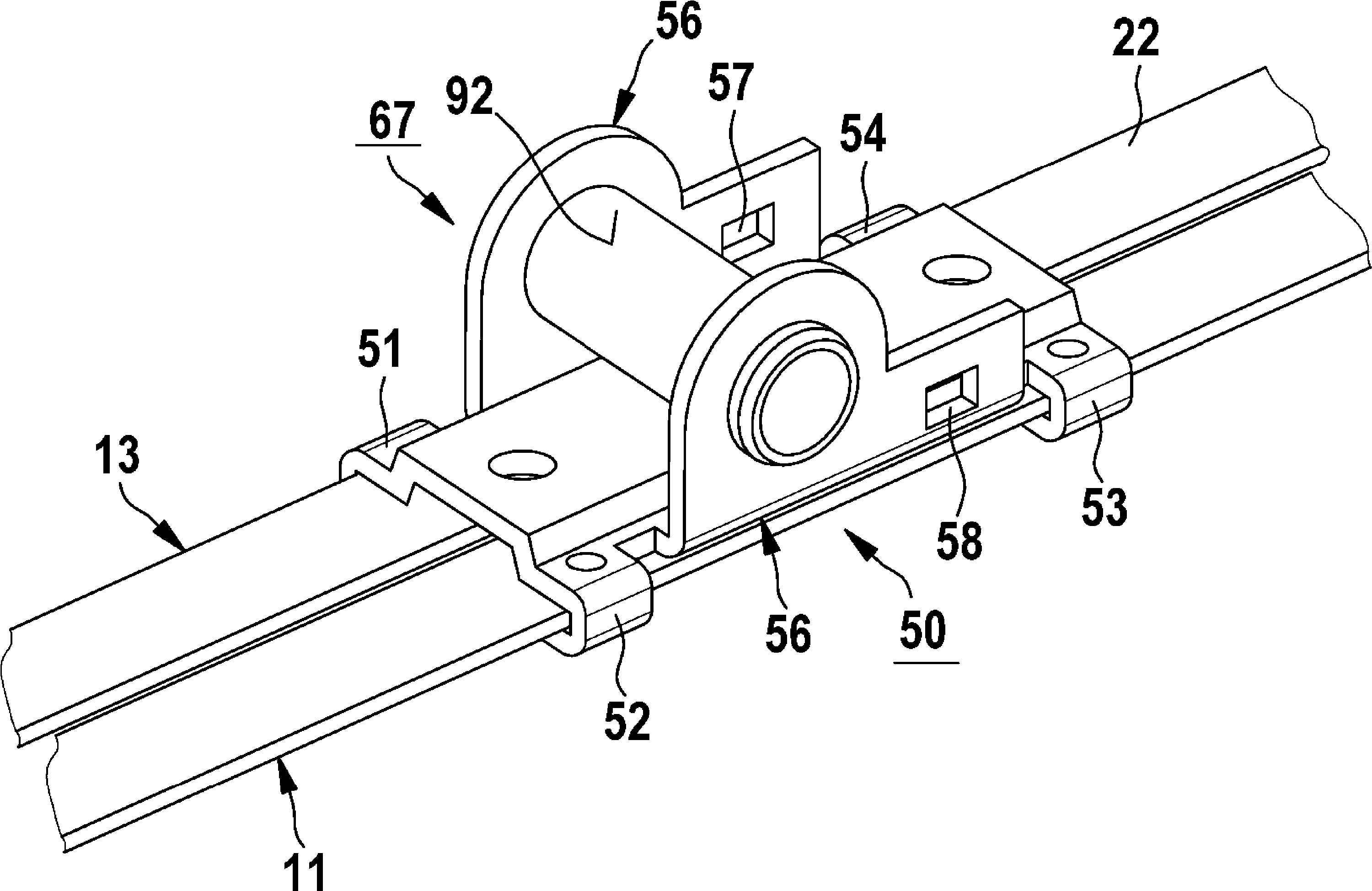 Wiper blade having connection component for linking to wiper arm