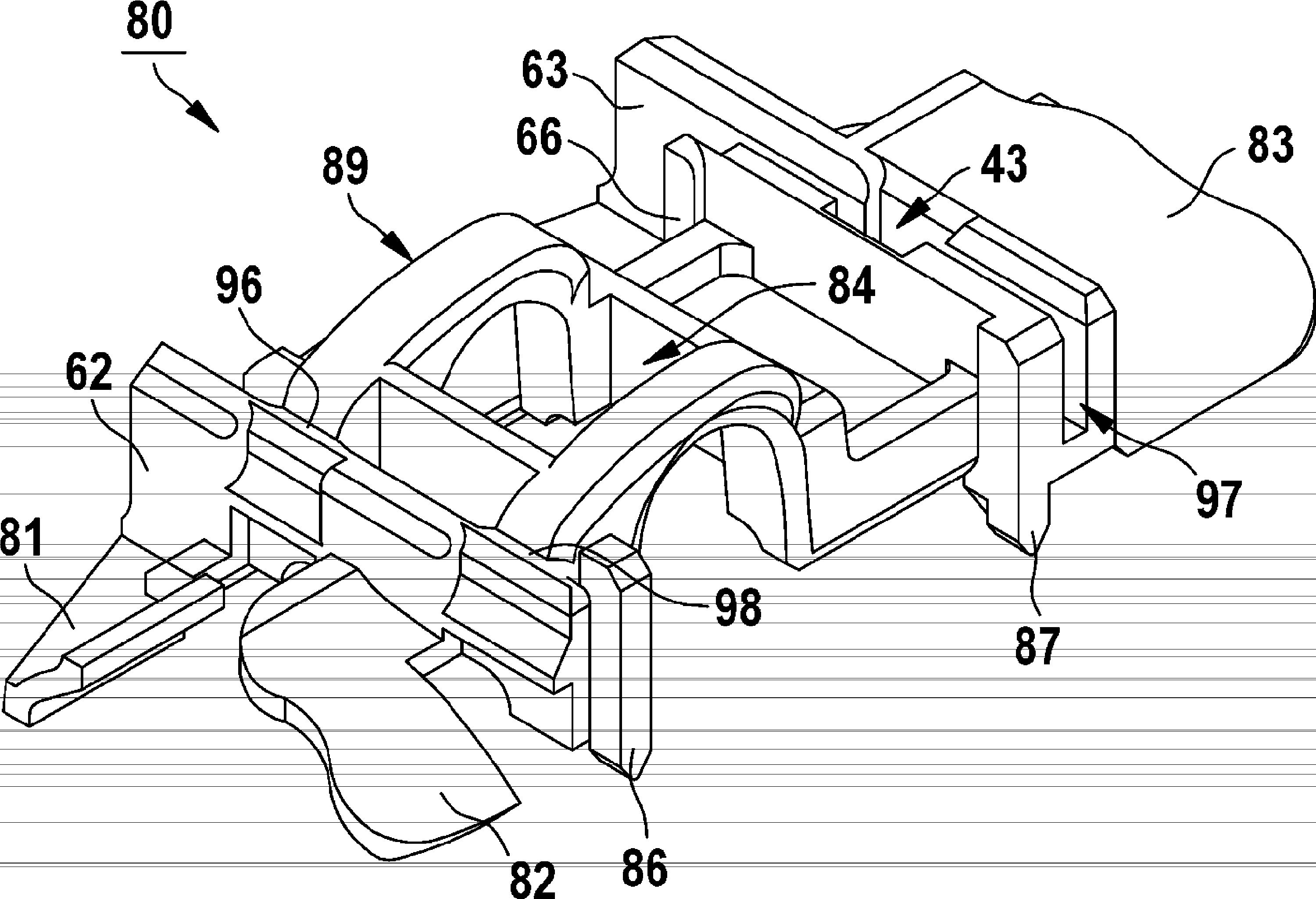 Wiper blade having connection component for linking to wiper arm