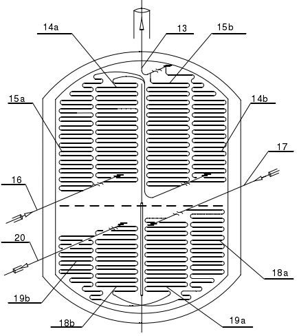 Anti-solidification large-temperature-difference LNG cold energy recovery heat exchanger