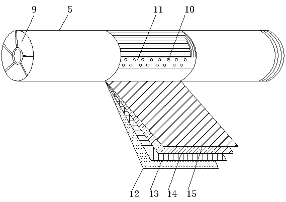 Dye recycling circulation filtering device for textile dyeing machine