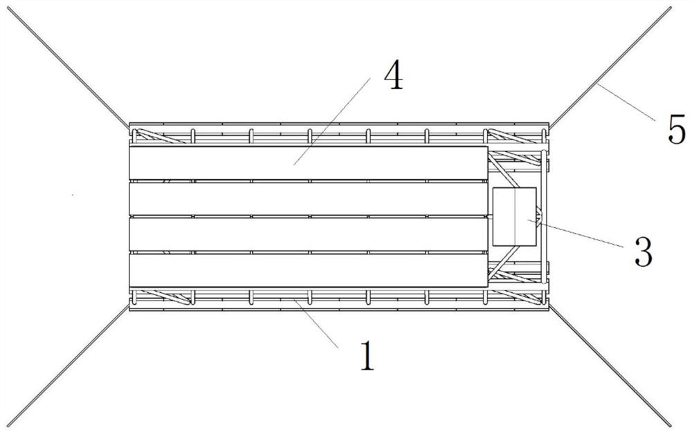 Steel frame float type offshore photovoltaic platform