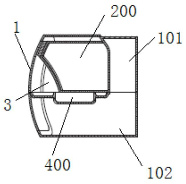 An ultrasonic cleaning device