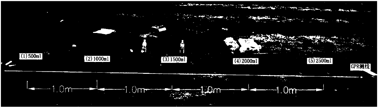 Method for detecting soil-wetted body in drip irrigation mode