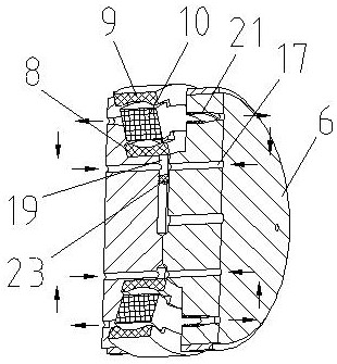 Magneto-rheological transmission device extruding bearing bushes based on coil heating induced shape memory alloys