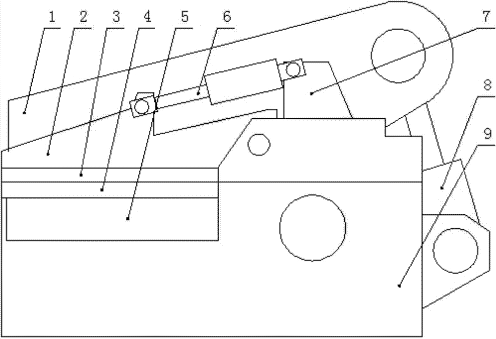 Firm and durable shearing machine for metal plate