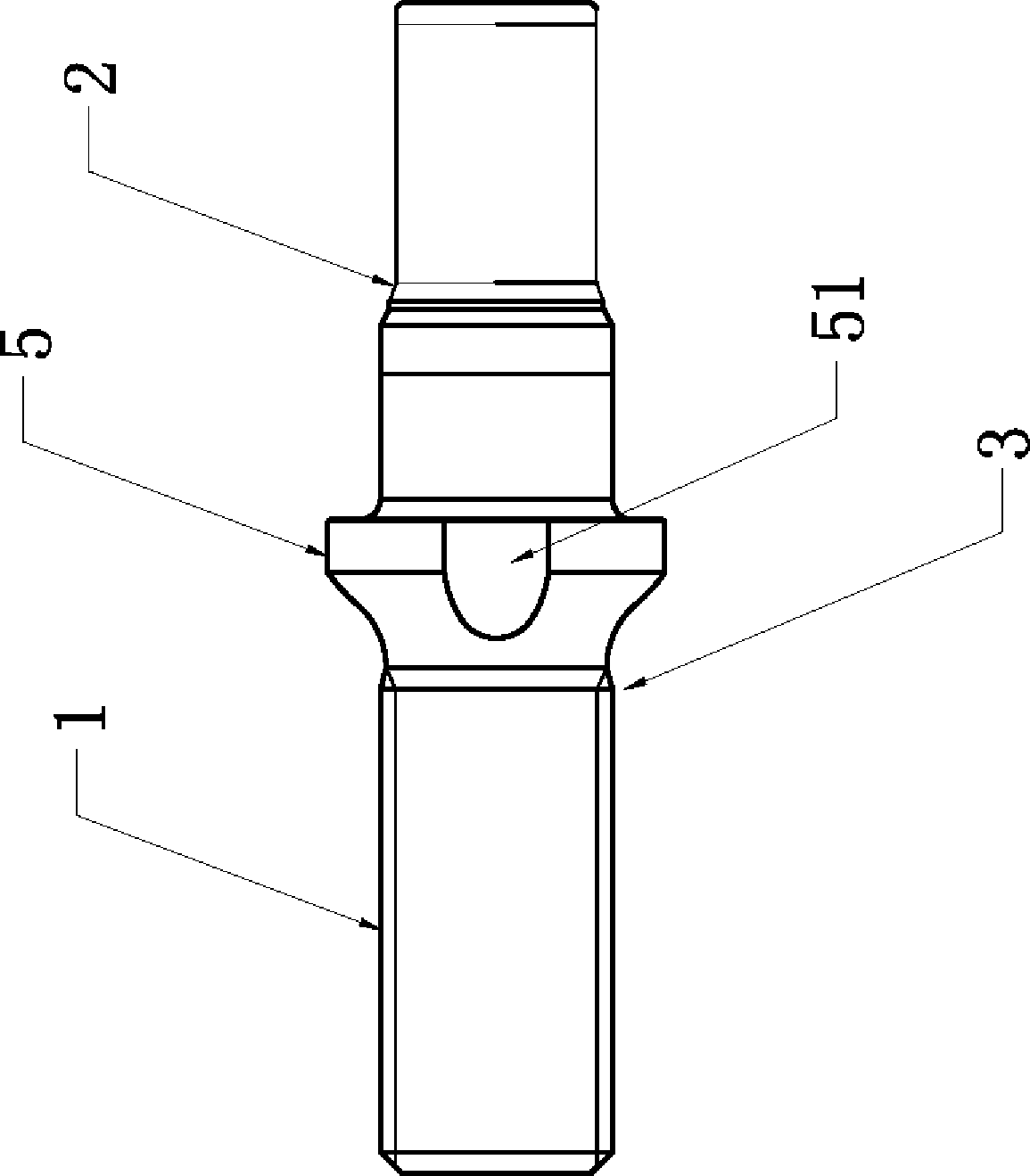 Automobile hub bolt and machining technology thereof