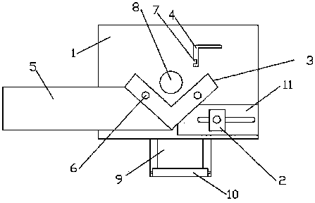 Cable tray bent board opening tool