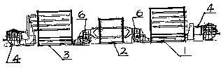 Combination mode of mesh belt type dryers