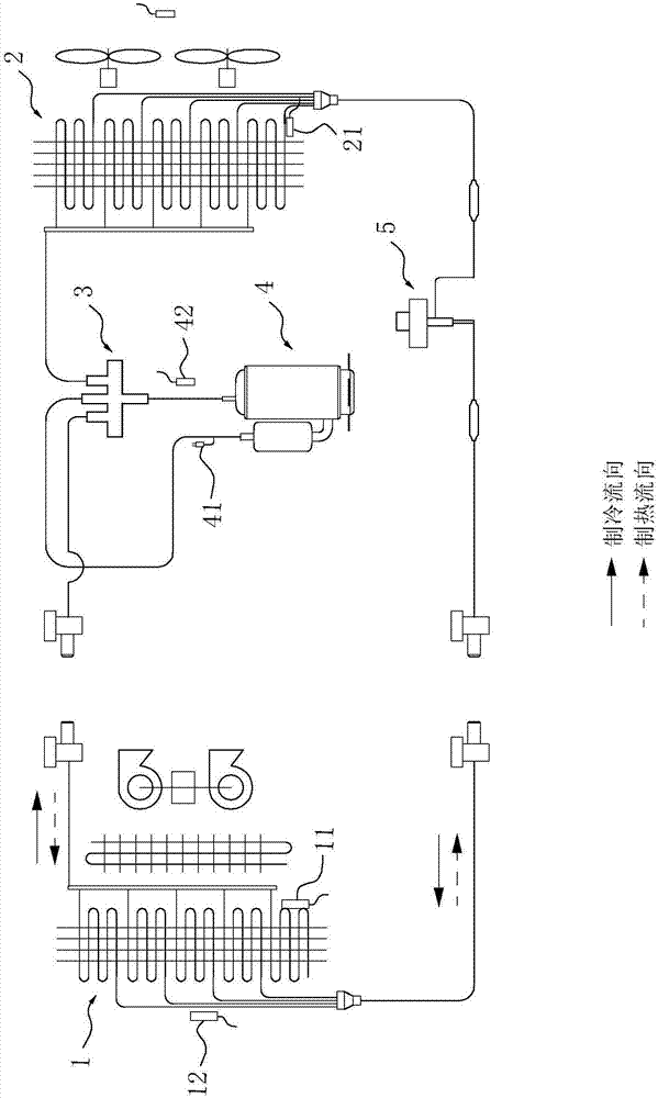 Air conditioner heating low-voltage switch protection control method