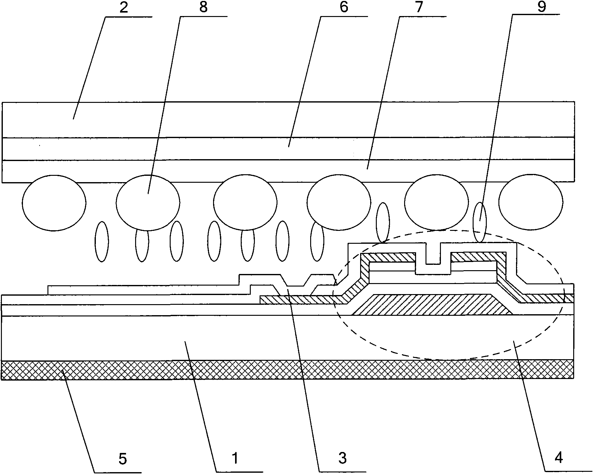 Total-reflection liquid crystal display