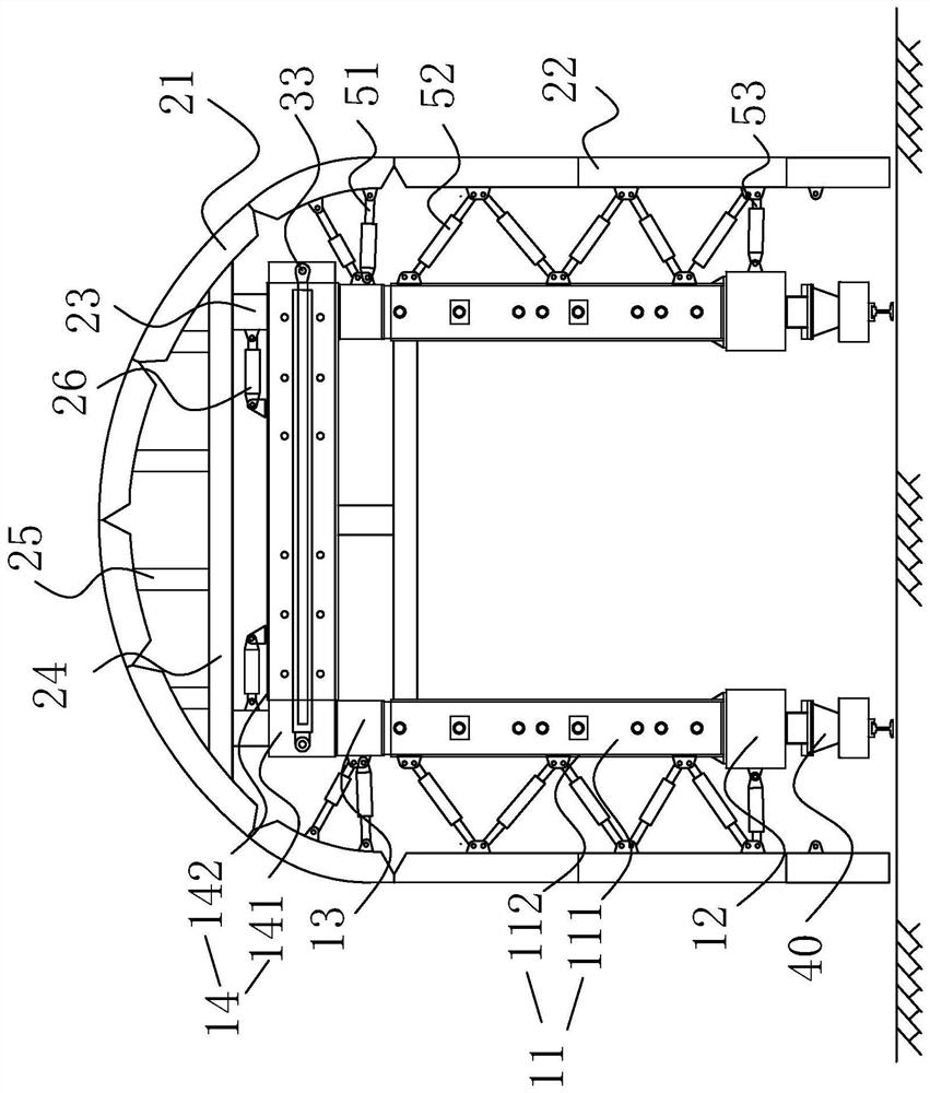 Assembly type lining trolley capable of being used for various section sizes