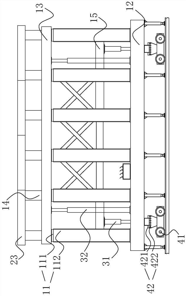 Assembly type lining trolley capable of being used for various section sizes