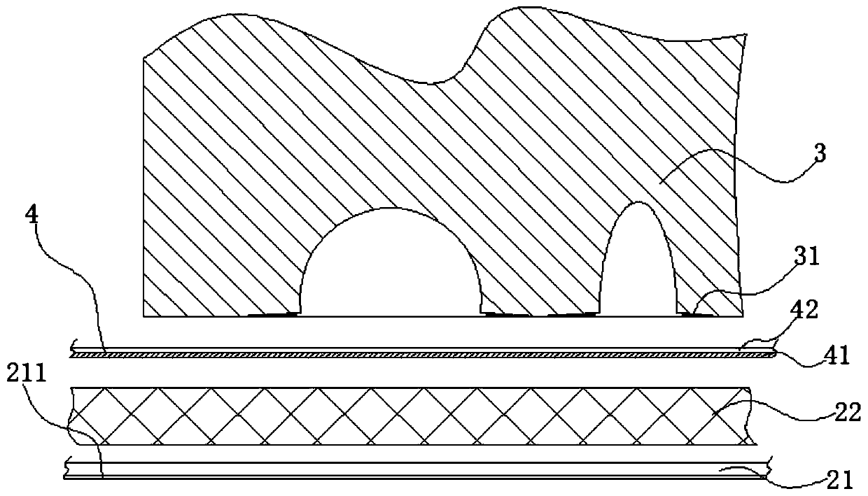 Ornament attaching structure and method