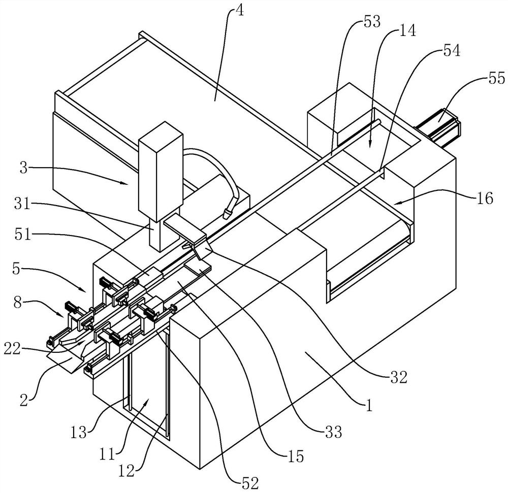 Quenching equipment for V-shaped guide rail rack