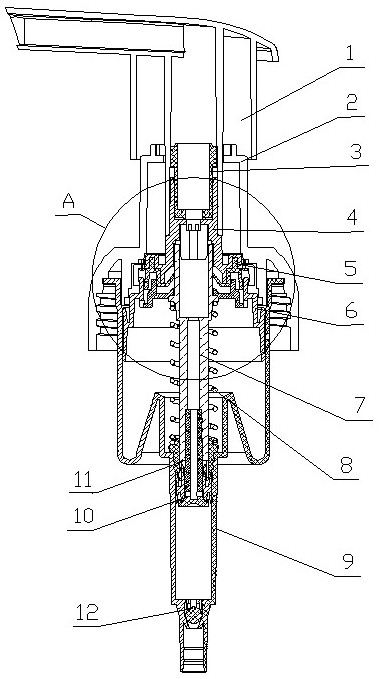 Pressing type foam pump