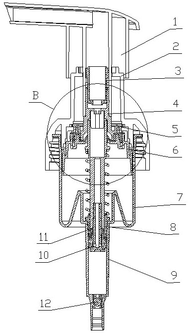 Pressing type foam pump